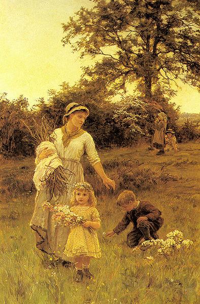 Frederick Morgan The garland Norge oil painting art